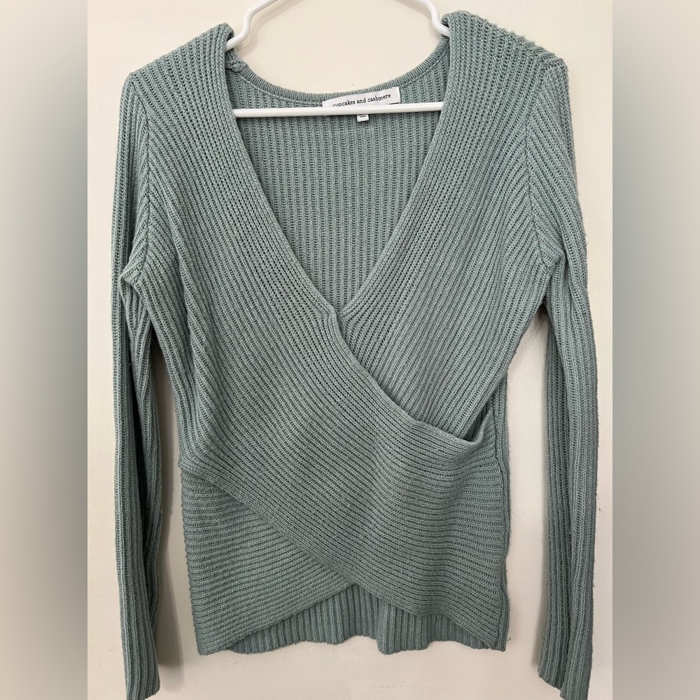 Cupcakes and Cashmere wrap sweater